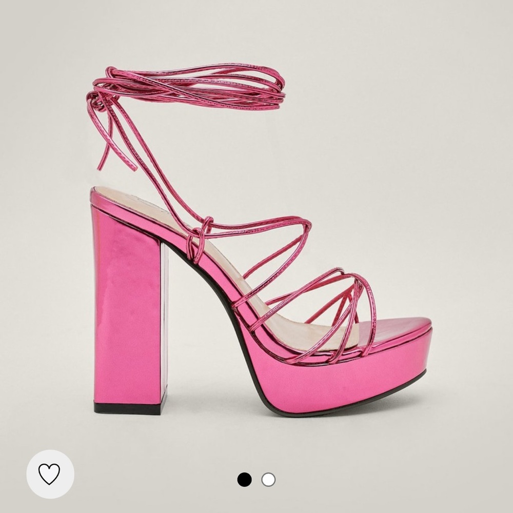 Nasty Gal strappy platform heels